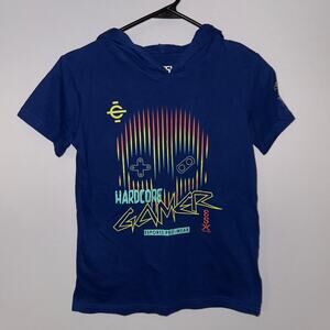 ESX Blue Gamer Hoodie T-Shirt Boys Size Large (10/12)